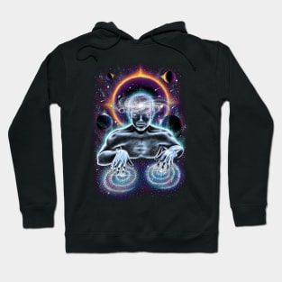 Cosmic DJ Funny Galaxy EDM Music Festival Party Hoodie